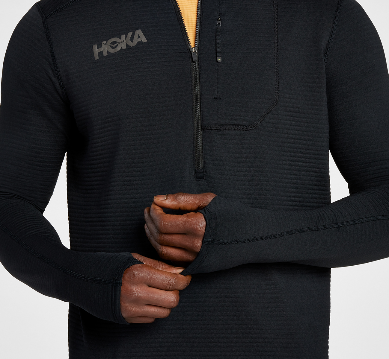 Half Zip Herre Black