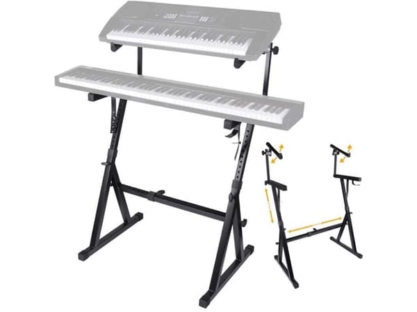 DNA KEY 2 dobbelt justerbart solid tastaturstativ