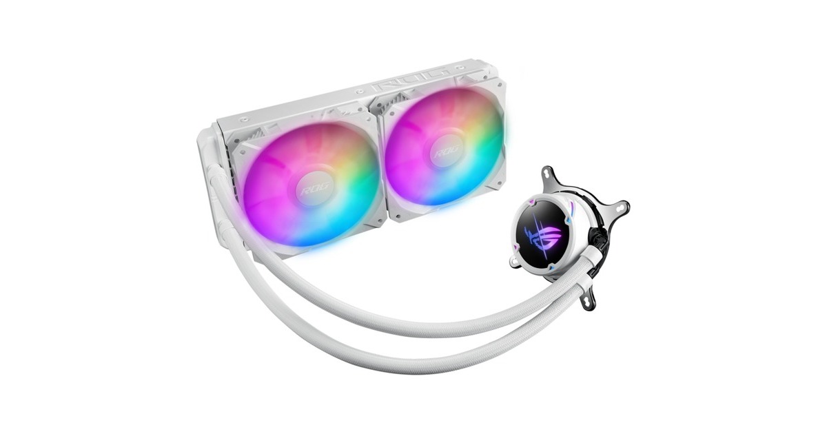 ASUSROG STRIX LC II 240 ARGB White Edition waterkoeling  (Wit, 4-pins PWM fan-connector)