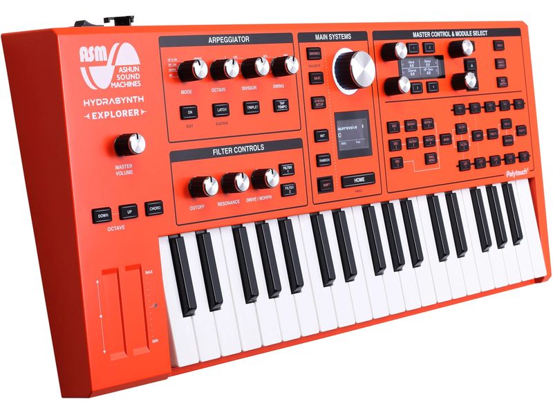 ASM HYDRASYNTH Explorer 888 Units Halbgewichtetes Keyboard in limitierter Orange Edition