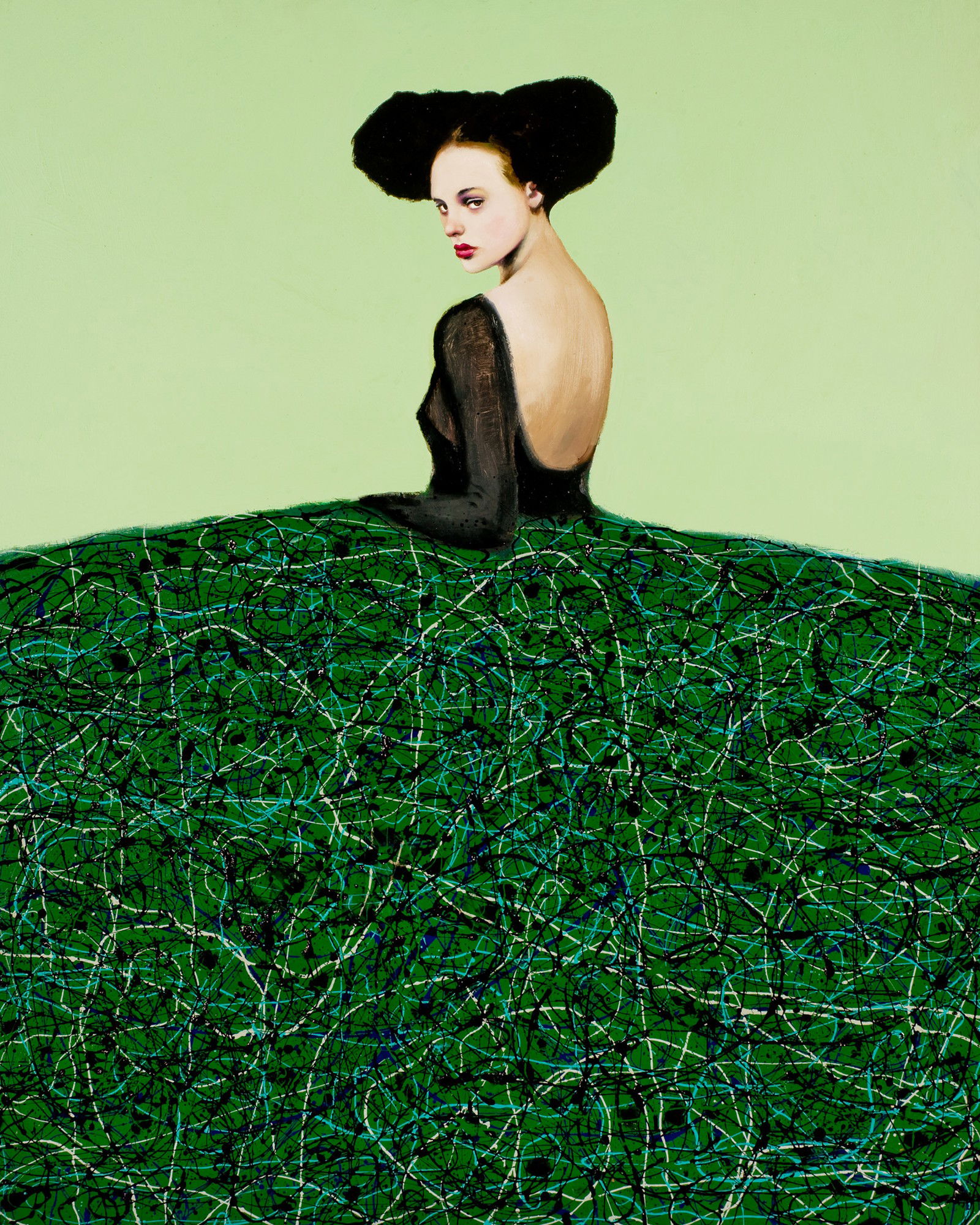 Menina Verde by Alfredo Palmero - Limited Edition. Edition of: 150. Signed.