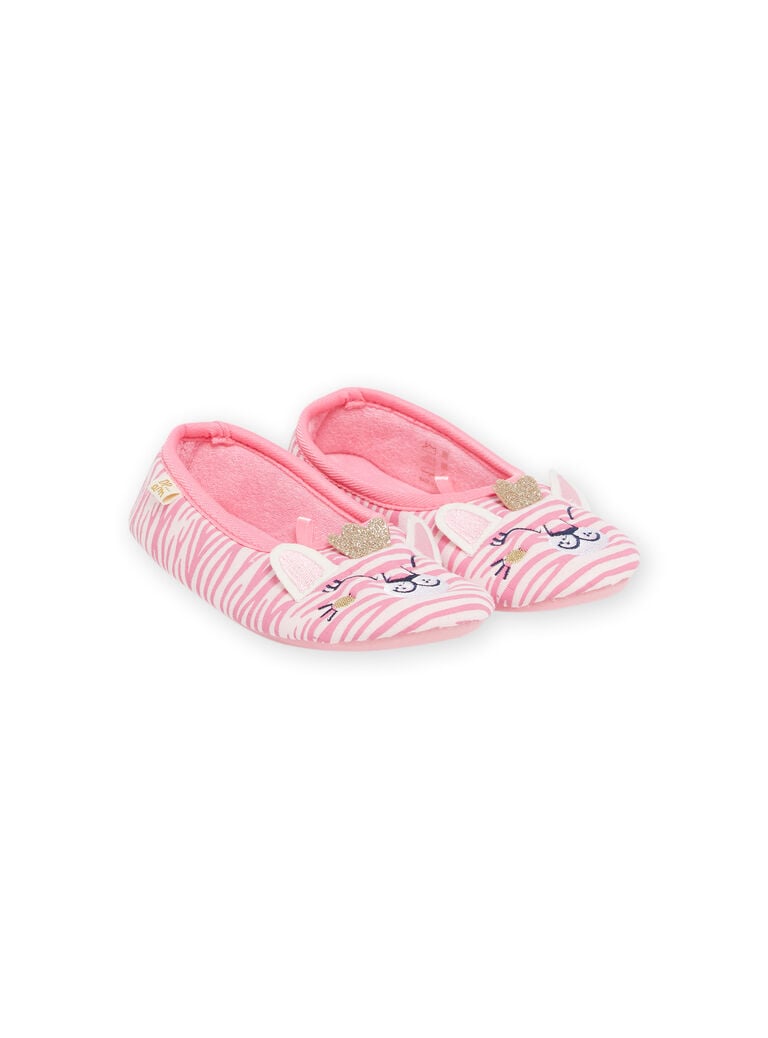 Ballerines roses à imprimé zèbre