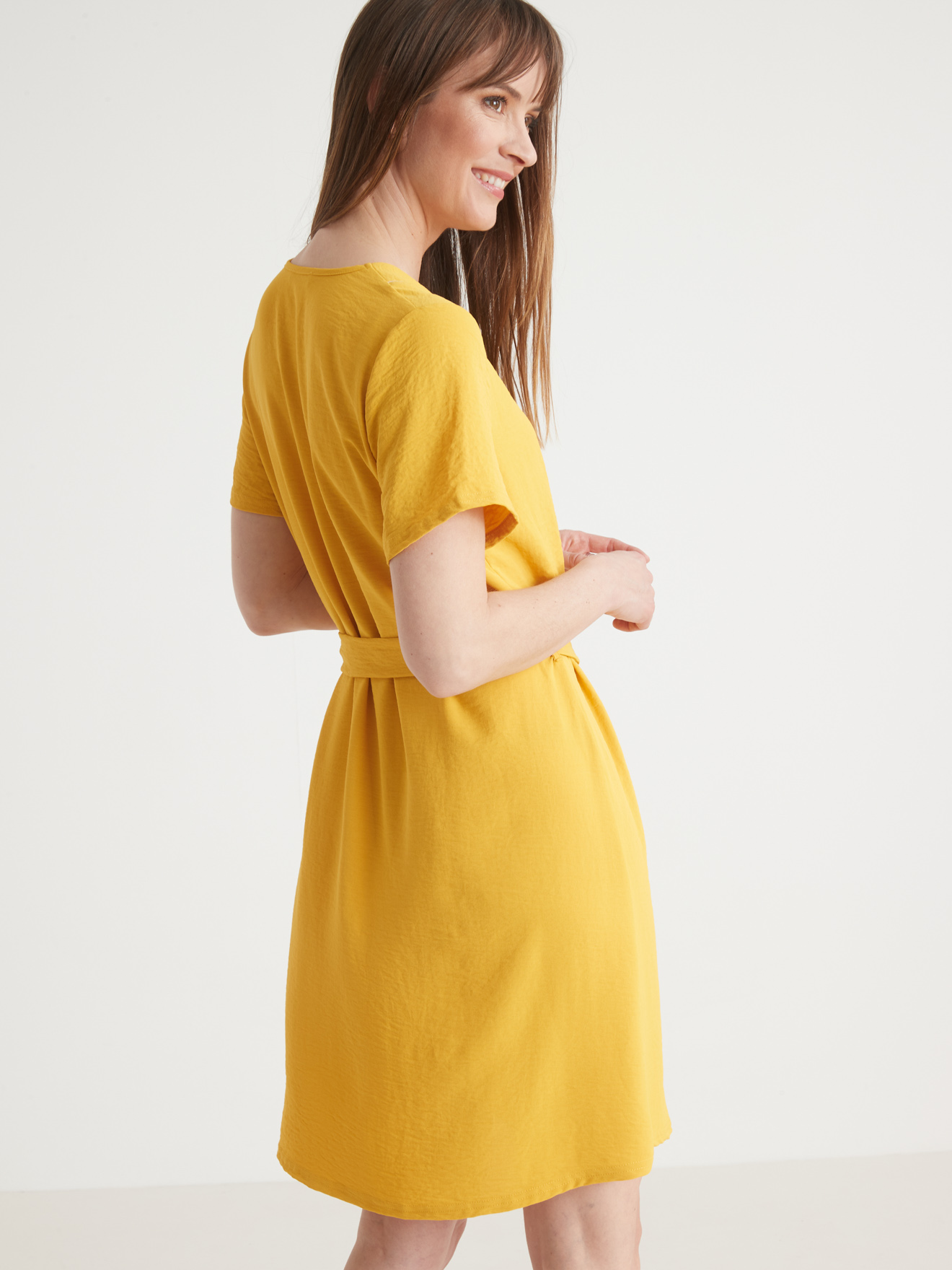 Robe légère en crêpe effet gaufré