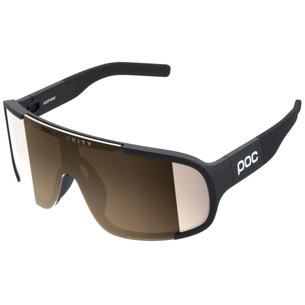 Lunette vélo POC ASPIRE URANIUM BLACK/CLARITY TRAIL/PARTLY SUNNY SILVER