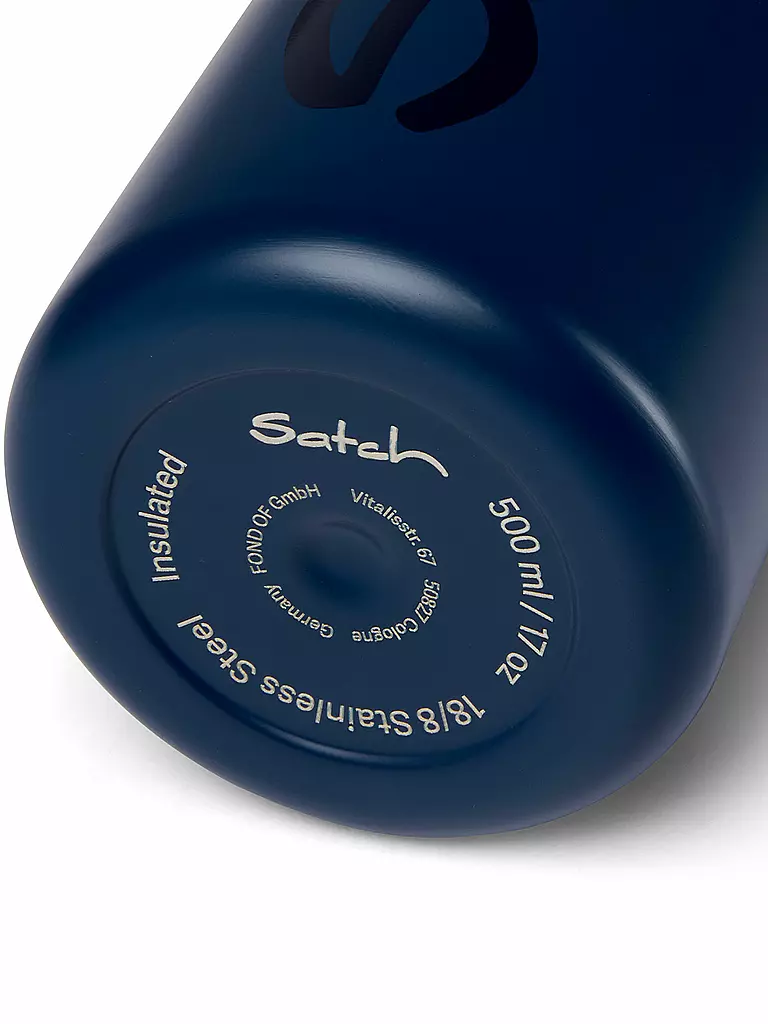SATCH Trinkflasche 0,5l Edelstahl Blue dunkelblau