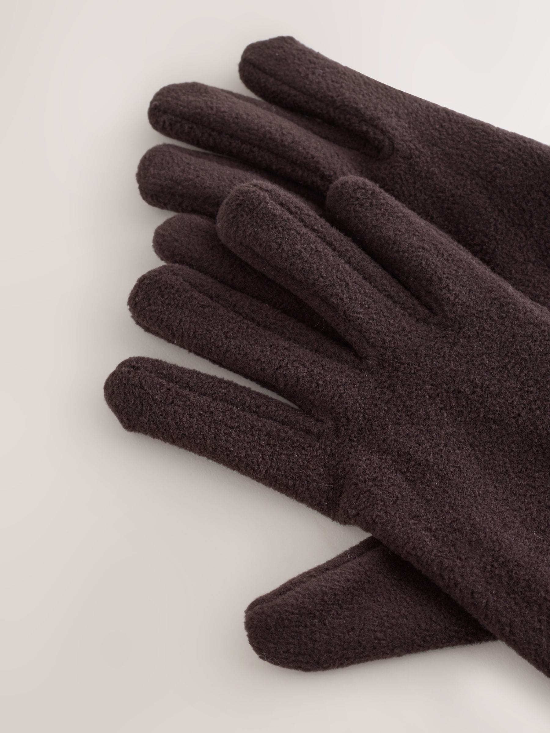 Chocoladebruin - Fleece handschoenen