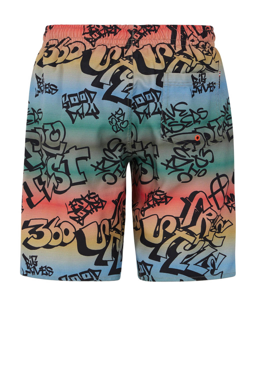 zwemshort PRTNIO JR groen/blauw/rood/geel