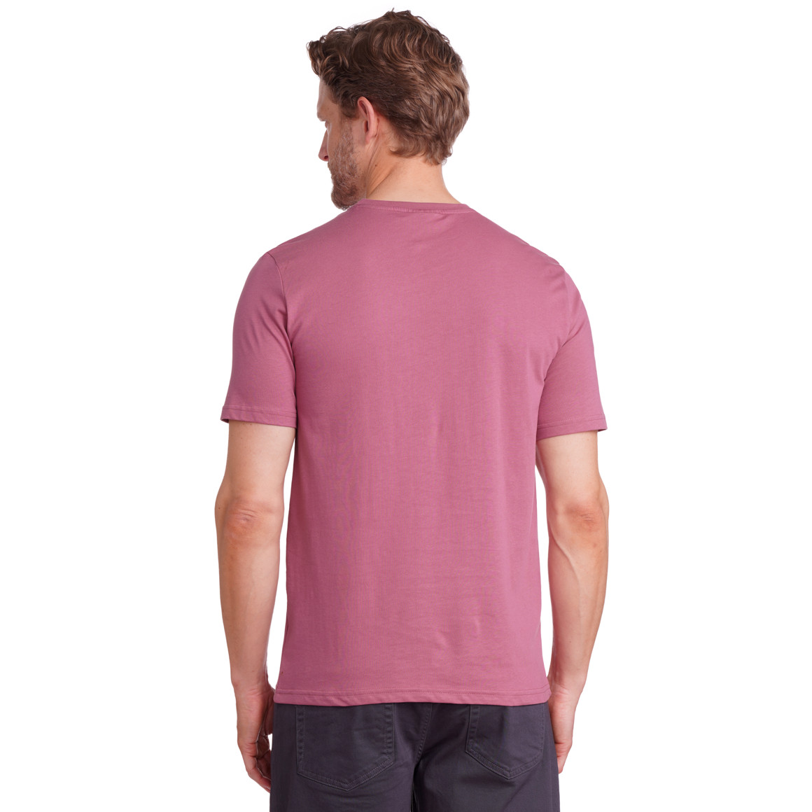 VanVaan Denim Herren T-Shirt aus Bio-Baumwolle dunkelrosa