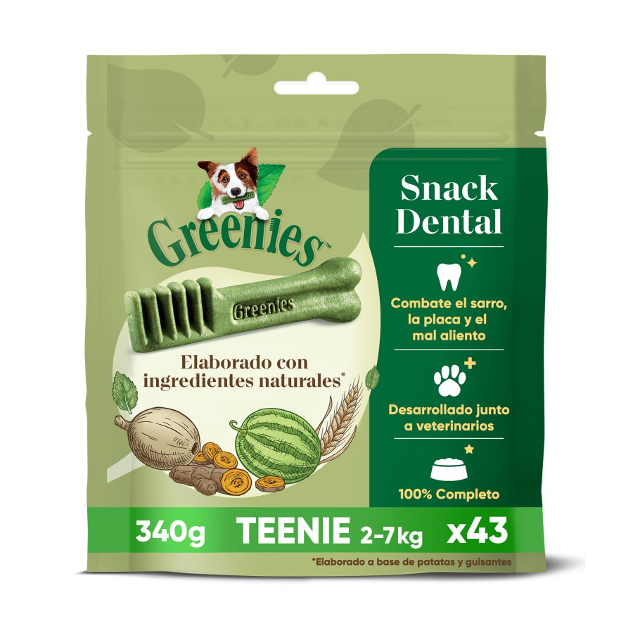 Greenies Petiscos Dentais 100% Naturais para Cães de Pequeno Porte