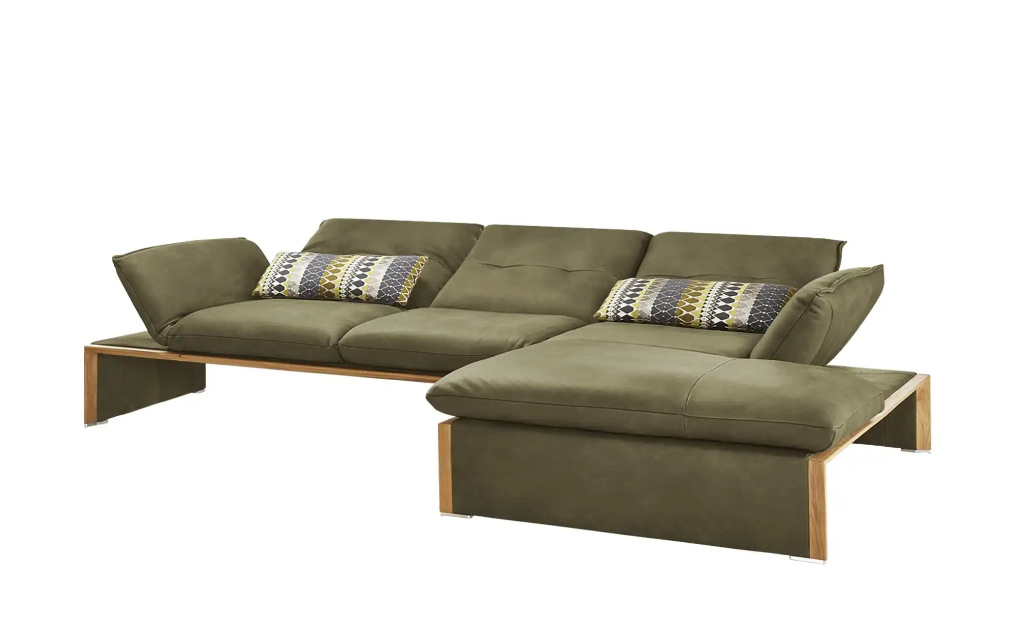 KOINOR  Leder-Ecksofa mit Massivholzrahmen aus Wildeiche Humfrey