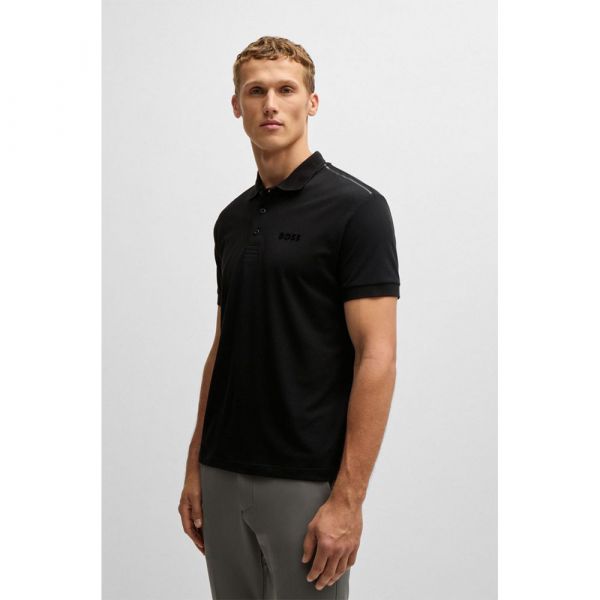 Boss para Homem Pólo Paddy Mirror Preto 3XL