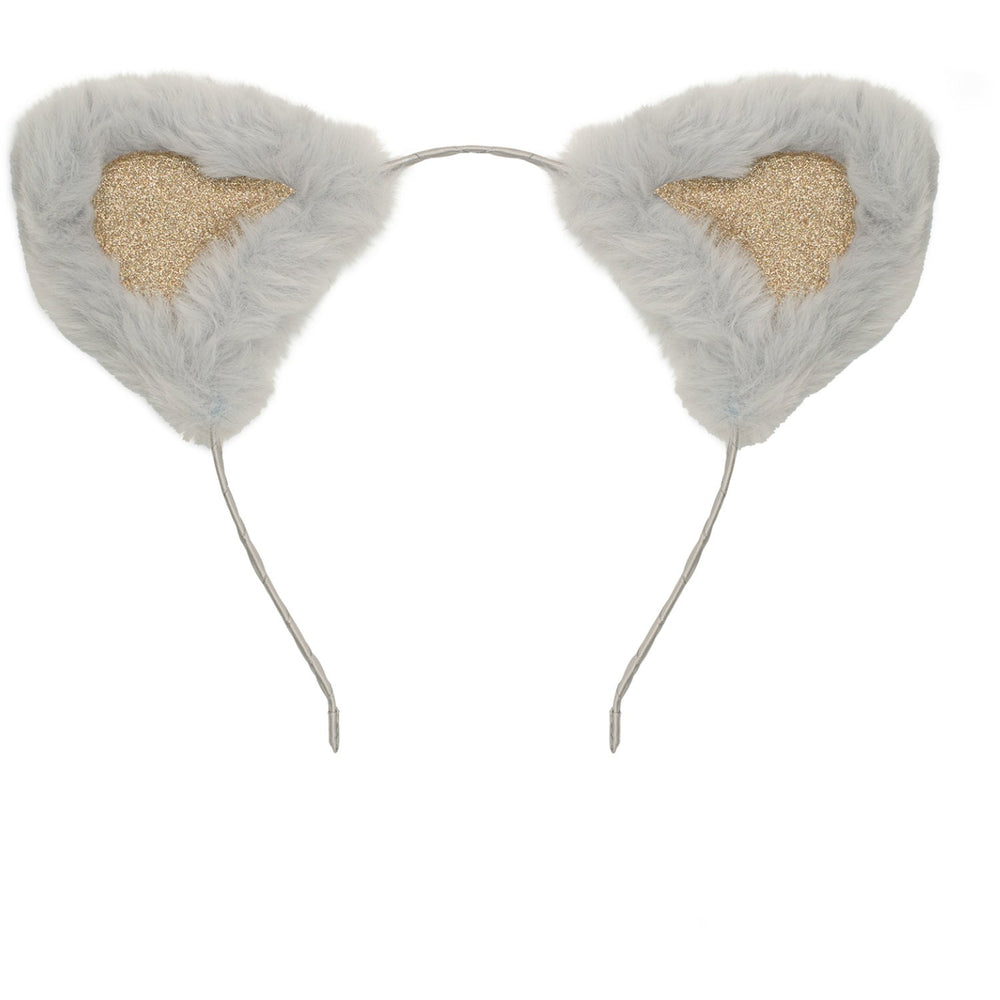 Køb Mimi & Lula Hårbøjle - Grey Furry Kitty Ears