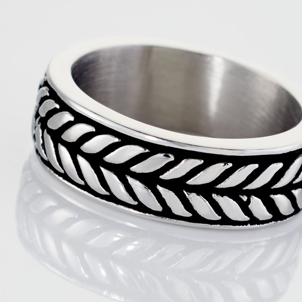 Bague Acier Blanc Gordon