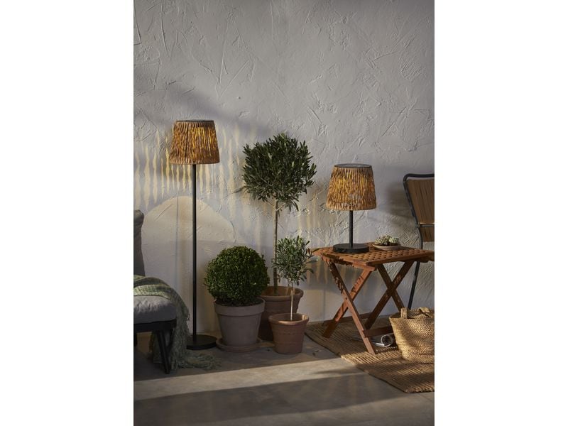 Star Trading Stehleuchte Solar Cesta, 127 cm, Braun/Schwarz Stehlampe