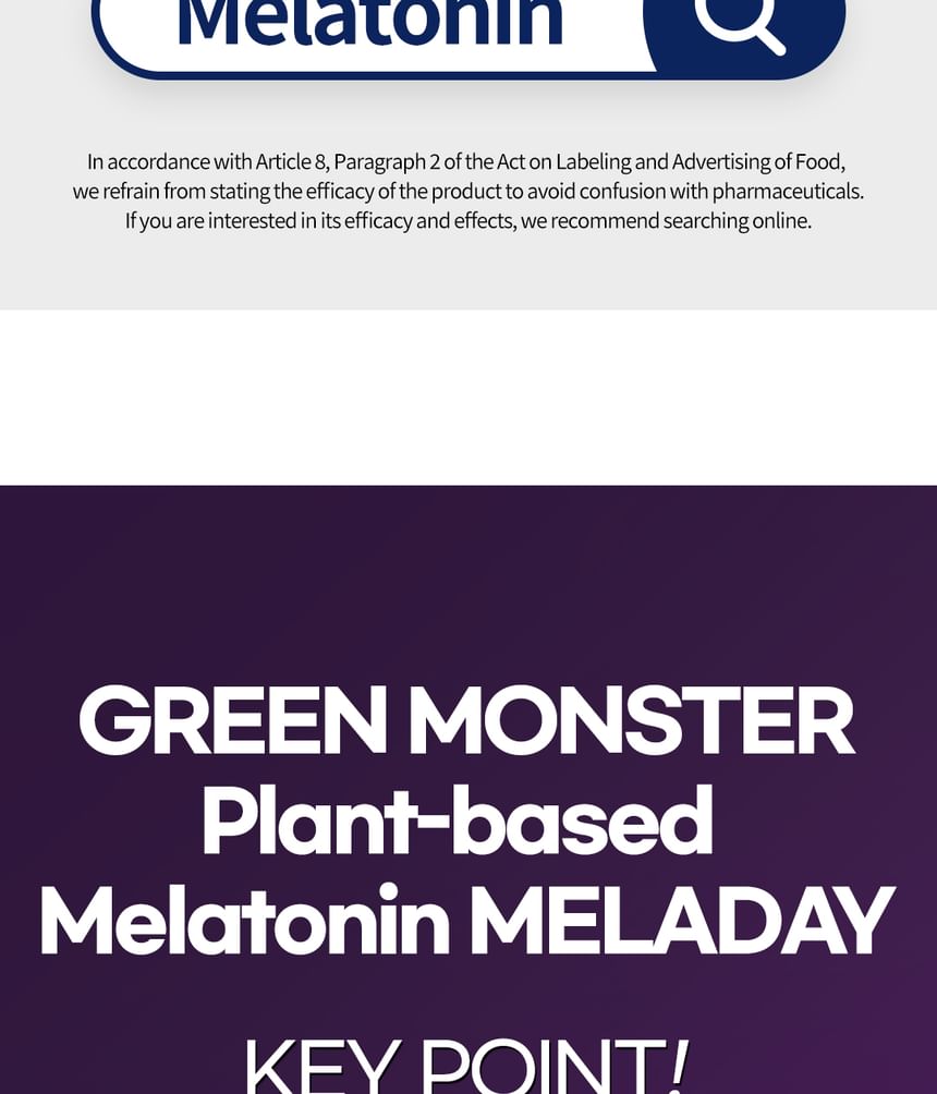 GREEN MONSTER - Plantaardige melatonine Meladay