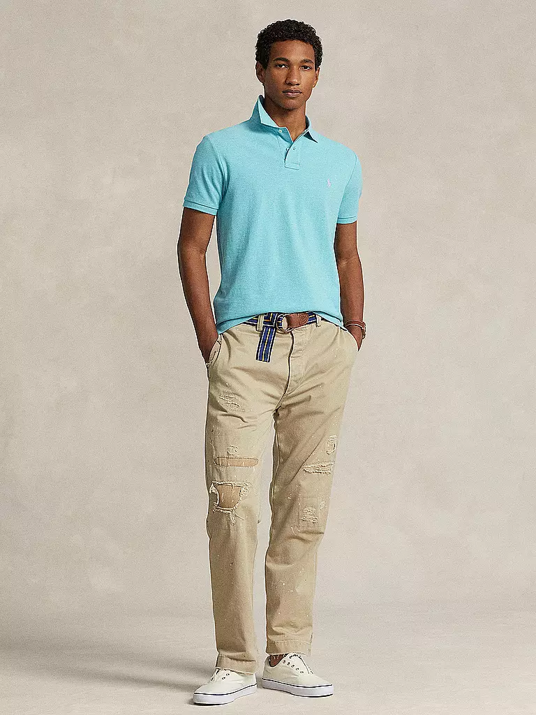 POLO RALPH LAUREN Poloshirt Custom Slim Fit türkis