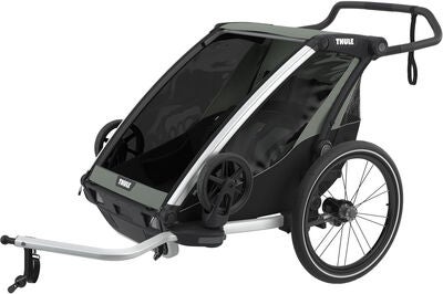 Thule Chariot Lite 2 Sykkelvogn inkl. Ski- & Tursett, Agave
