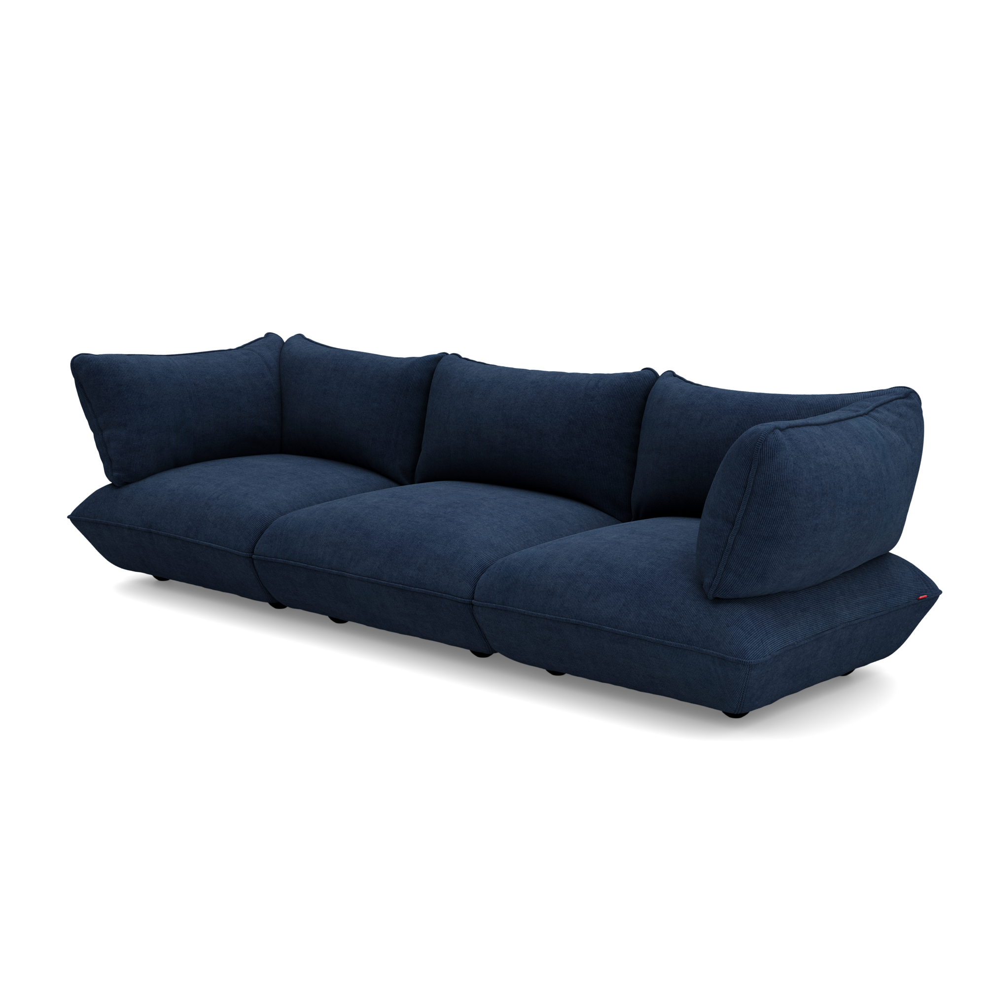 3-zitsbank Sumo cord recycled deep blue