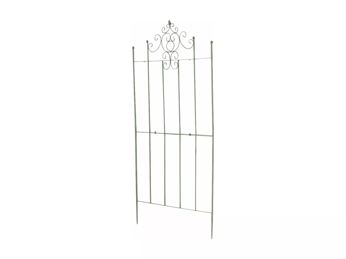 Treillis support pour plantes métal argentée 85.5 x 2 x 170 cm 10_0003898