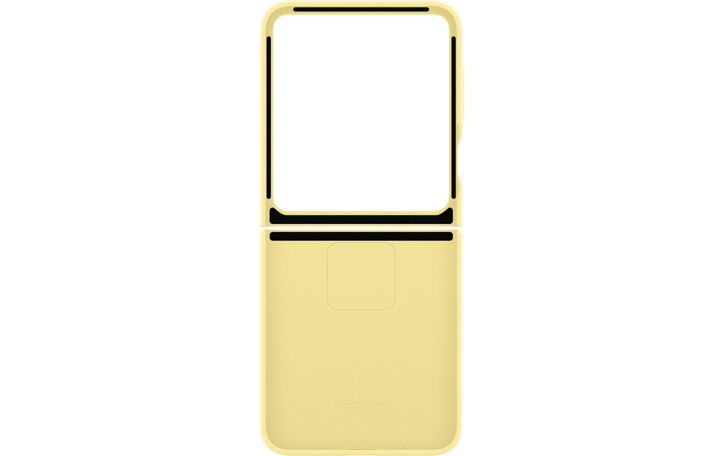 Back Cover Silicone Galaxy Z Flip6 YellowSchutzhülle für das Samsung Galaxy Z Flip6