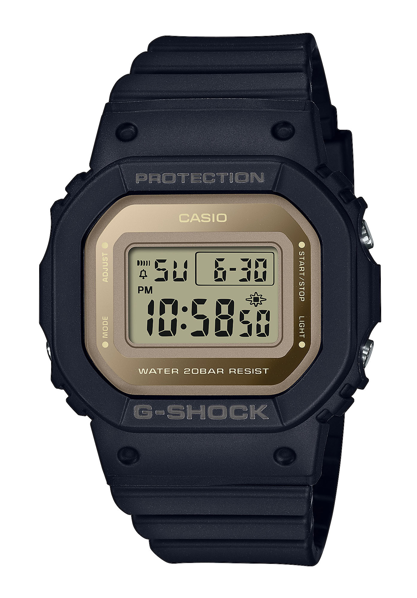 Casio G-Shock Damenuhr Metallic Accent Colors Schwarz