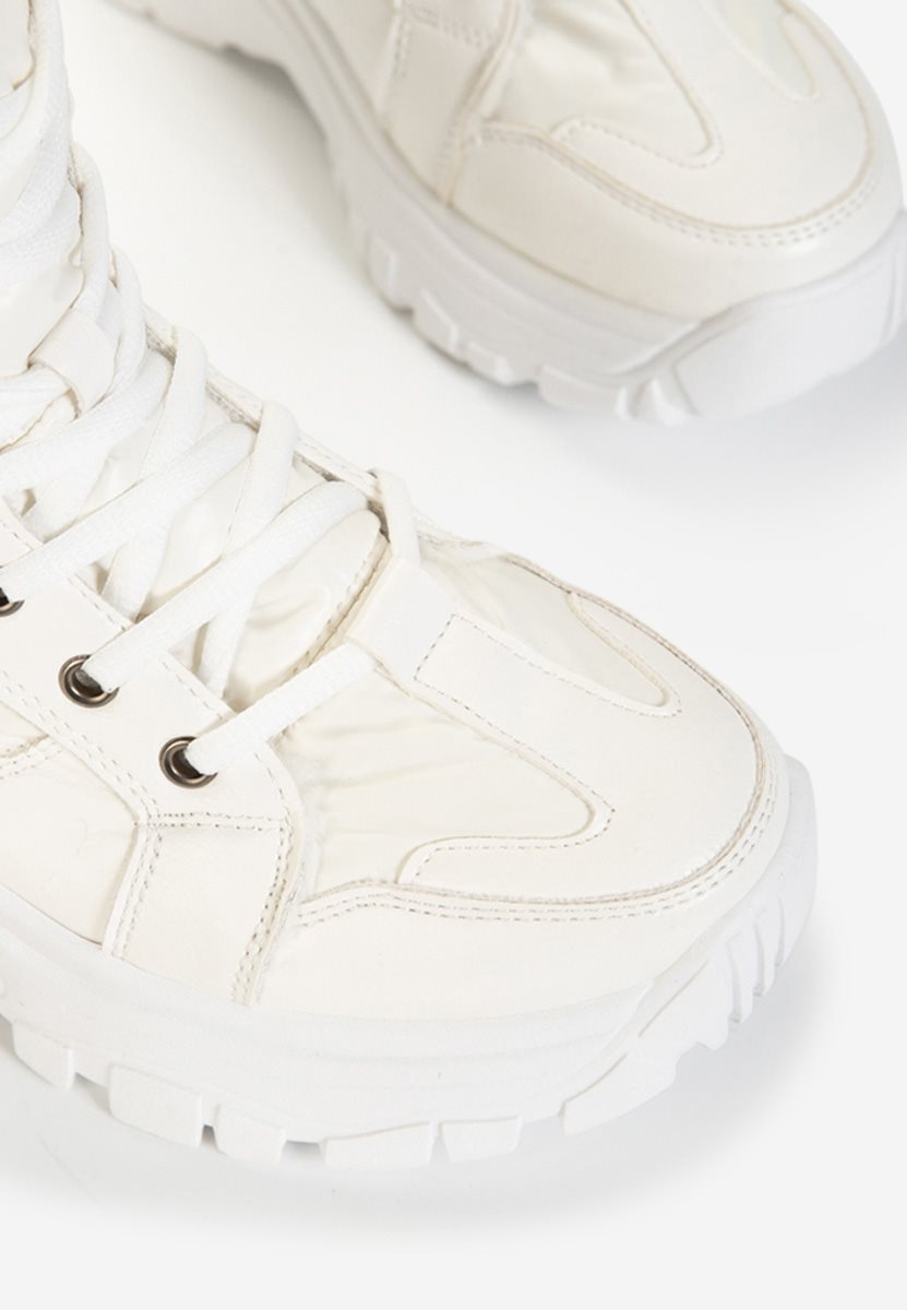 Baskets montantes blancs Macey