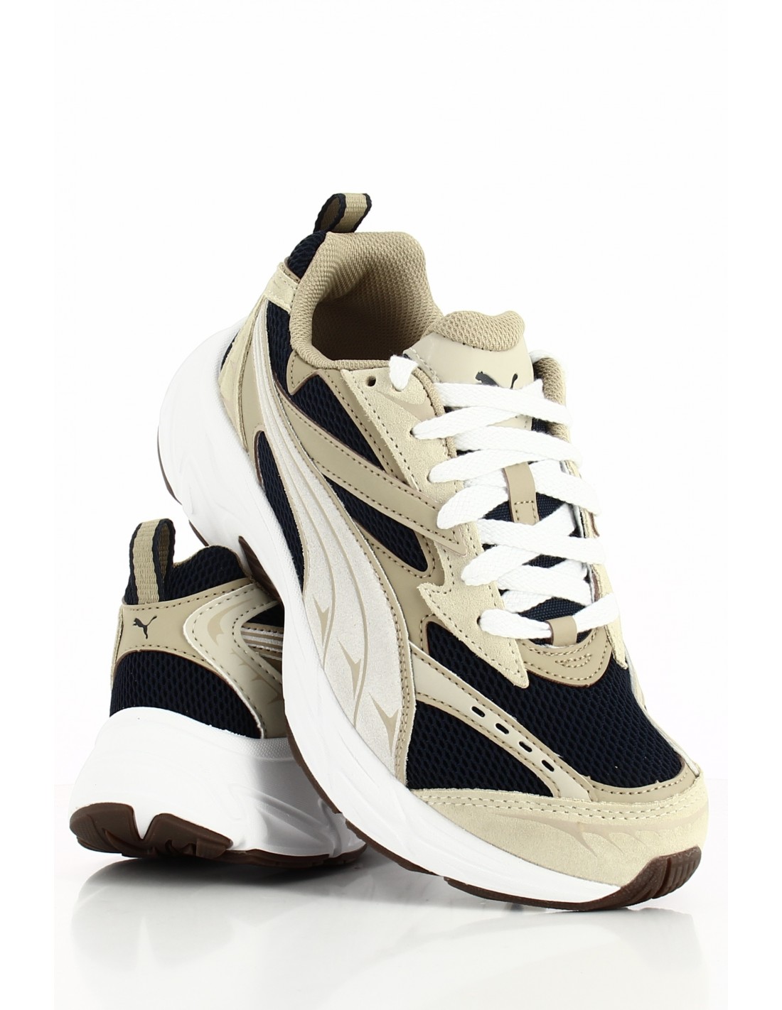 puma Sneakers Homme Morphic Suede Beige/Bleu Marine Daim