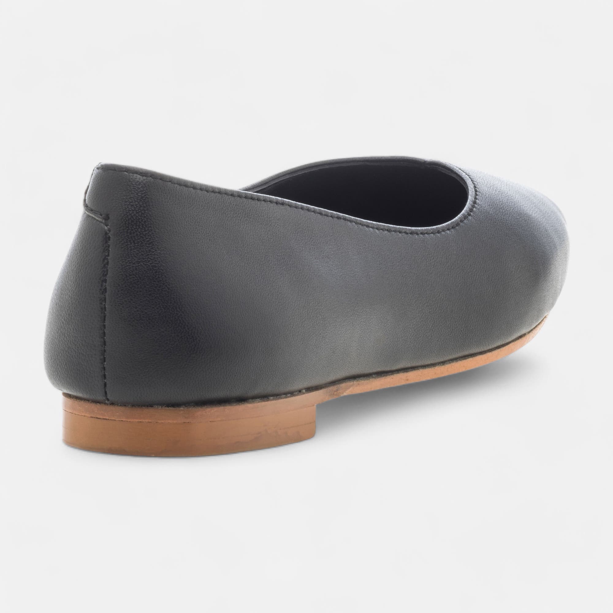 Ballerines Femme en cuir noir