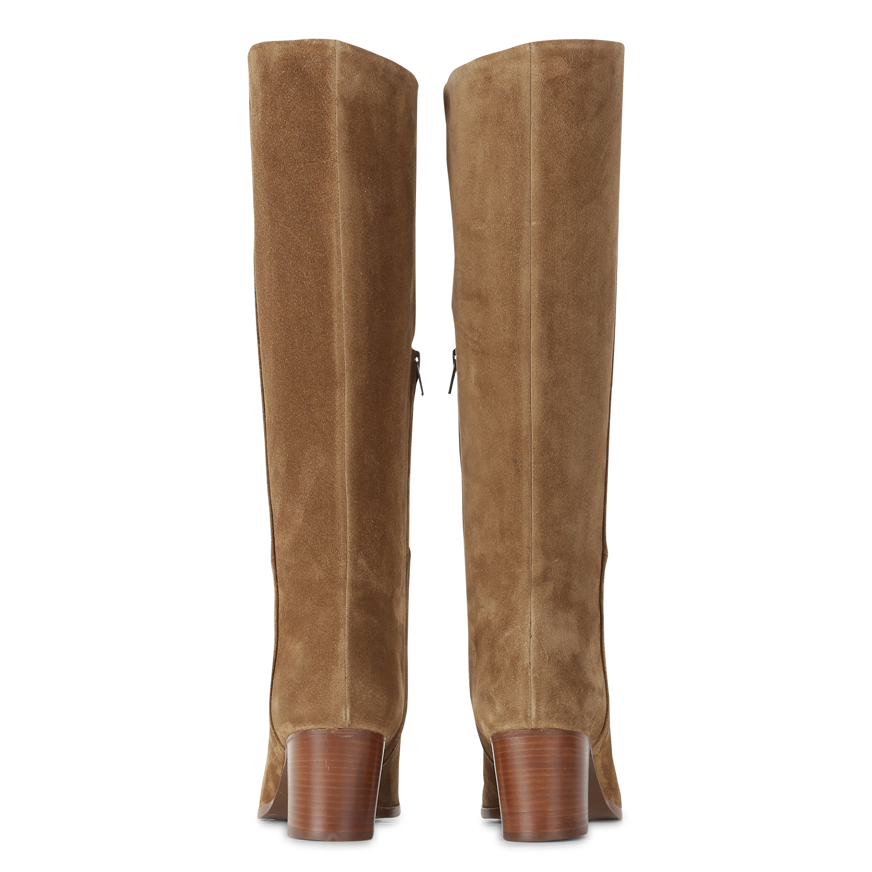 LIZZIE - Bottes à talon en cuir | Marron