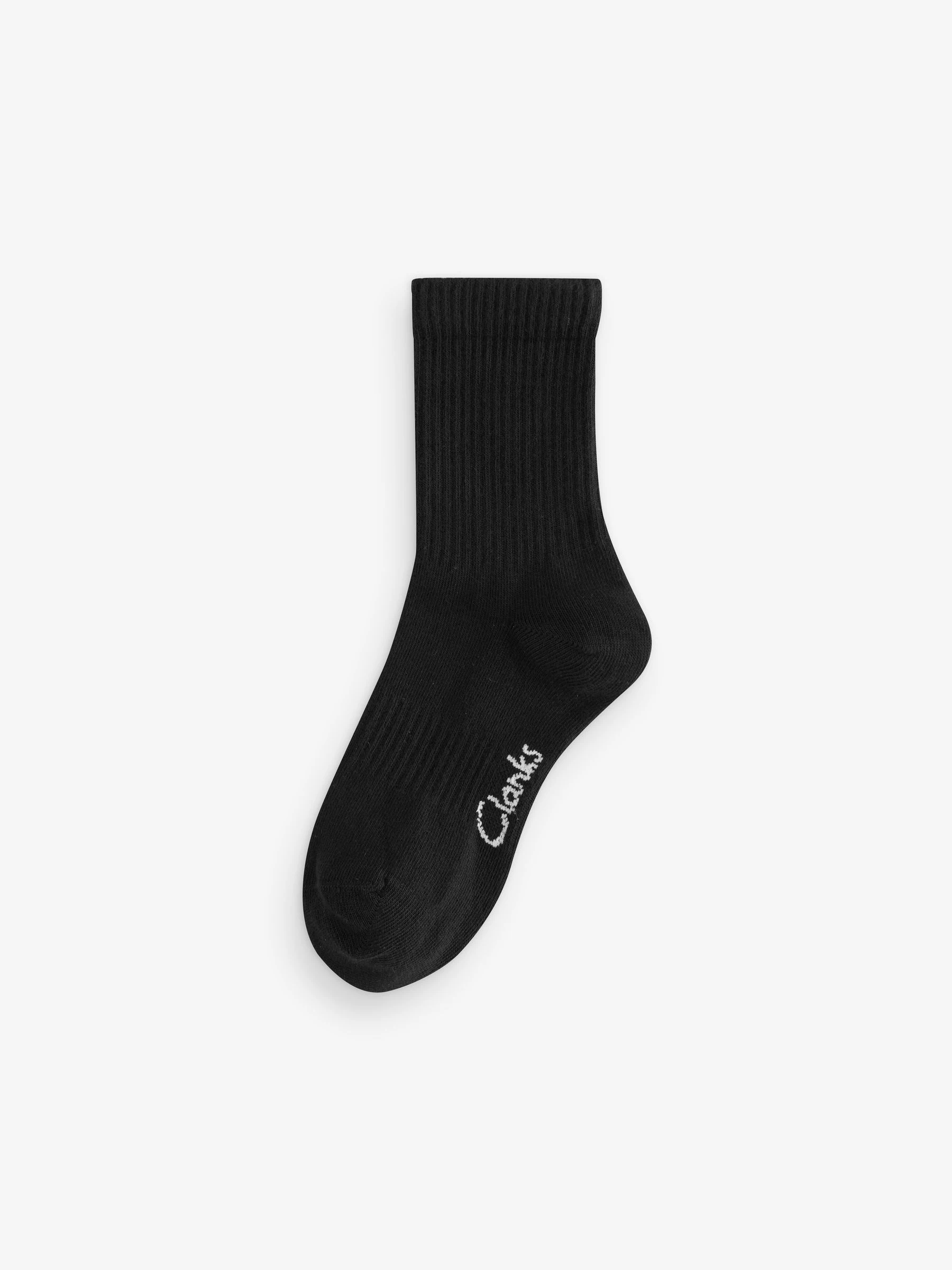 Zwart - Clarks Sporty School Socks 5 Pack