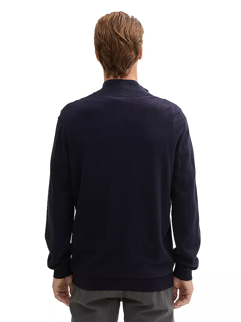 TOM TAILOR Troyer Pullover blau