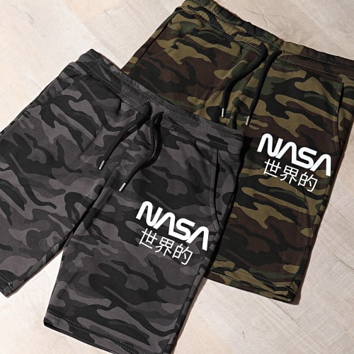 Short Jogging Japan Camo Noir