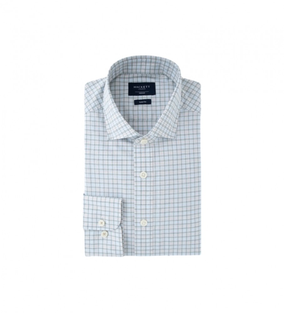 Camisa Hackett Verde Mesclado Popeline