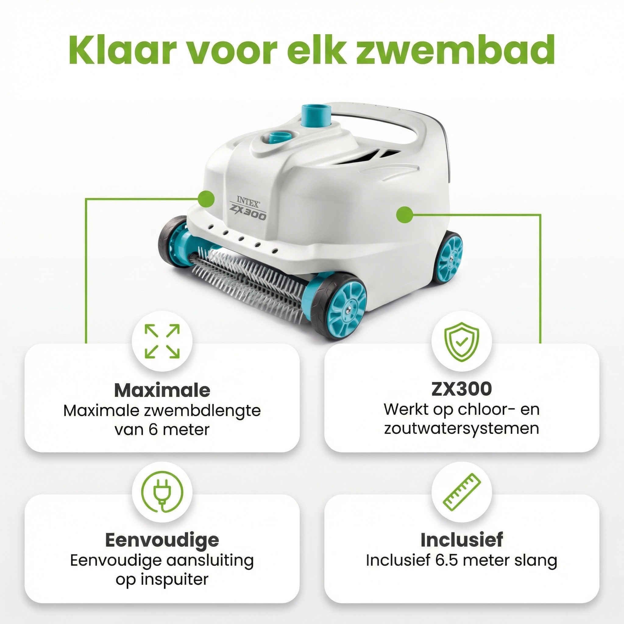 Intex ZX300 automatische zwembadstofzuiger