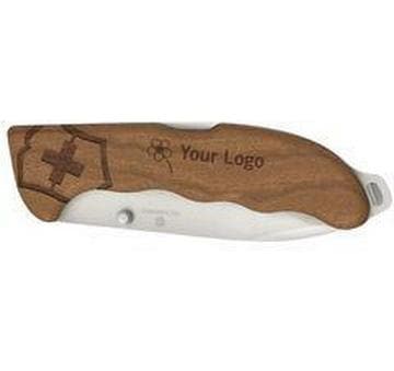 Taschenmesser Evoke Wood, 136 mm, Braun<br>Klappbares Messer mit Schalen aus Nussbaumholz