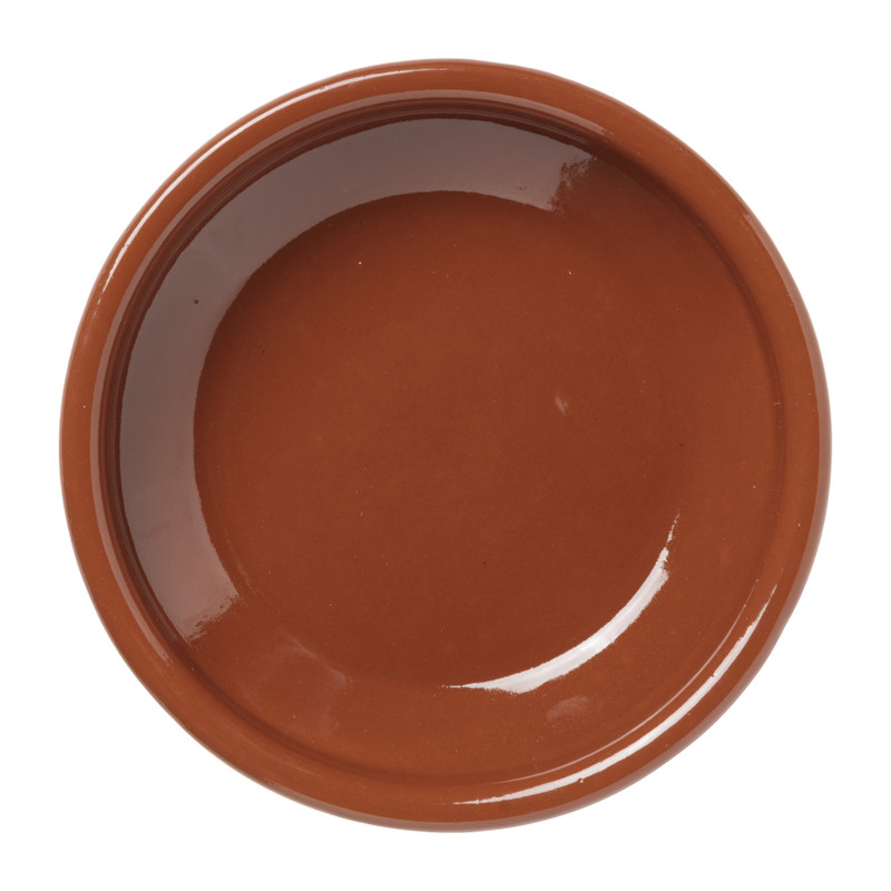 Tapas schaaltje klei - bruin - ⌀16 cm