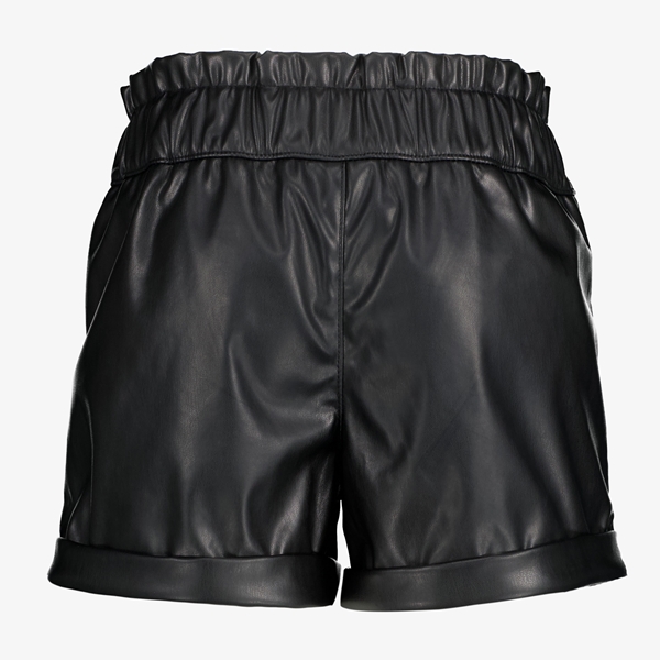 TwoDay meisjes PU short zwart