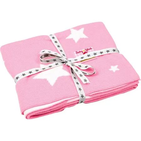 Die Spiegelburg Strickdecke BabyGlück, rosa (ca. 80 x 80 cm)