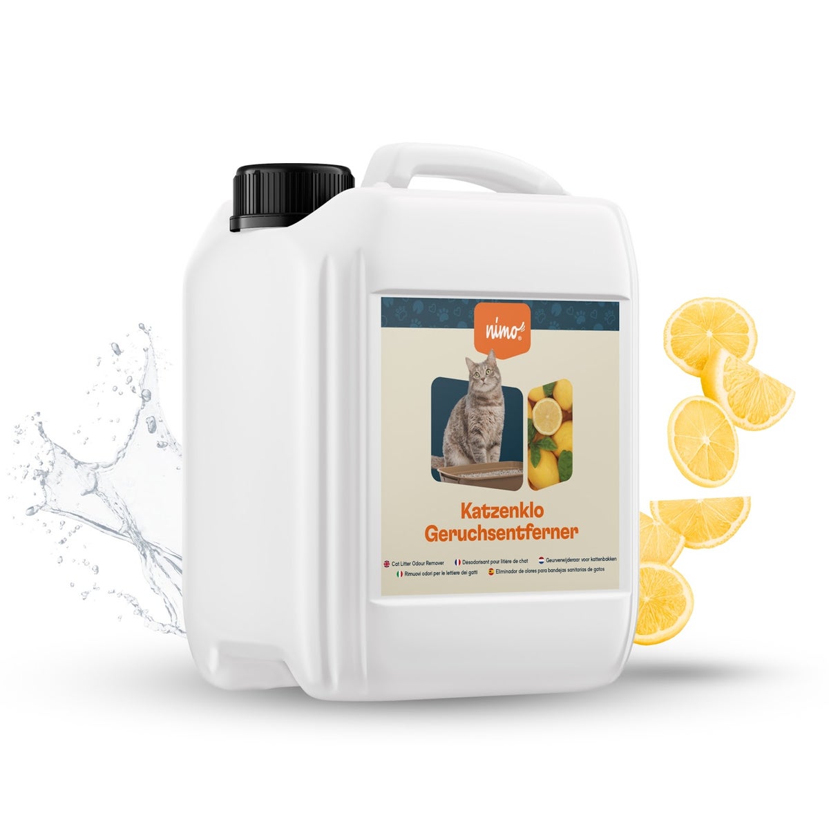 nimo® Kattenbakgeurverwijderaar • Neutraliserende spray tegen geurtjes en urine