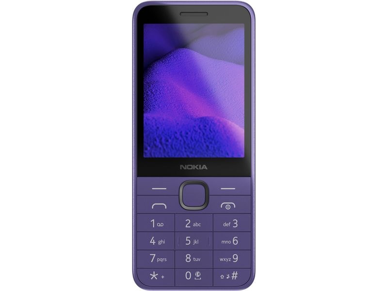 Nokia 235 4G Violet Elegantes Tasten-Handy mit schnellem 4G-Mobilfunknetz