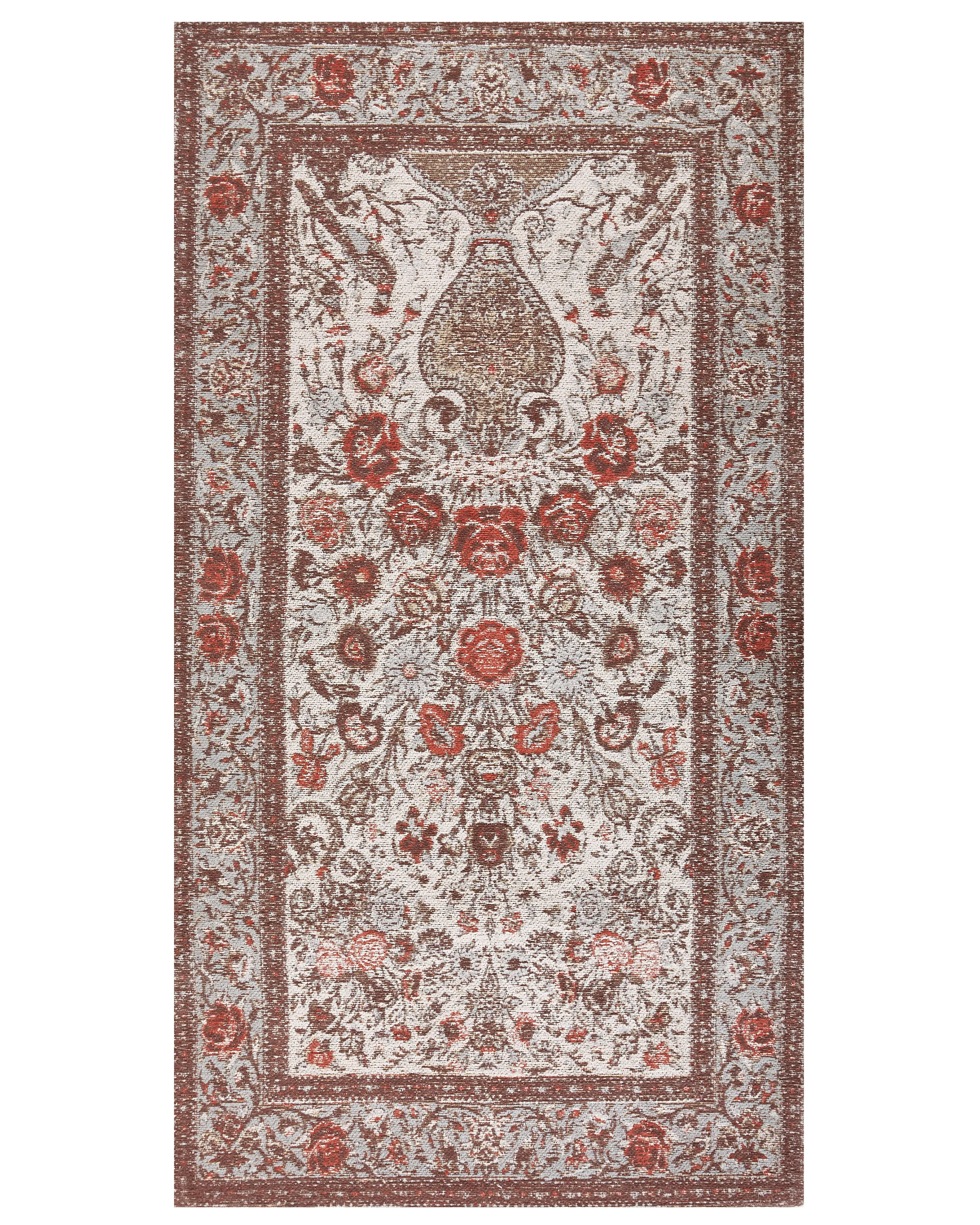 Vloerkleed BINNISZ Rood 80 x 150 cm Katoen
