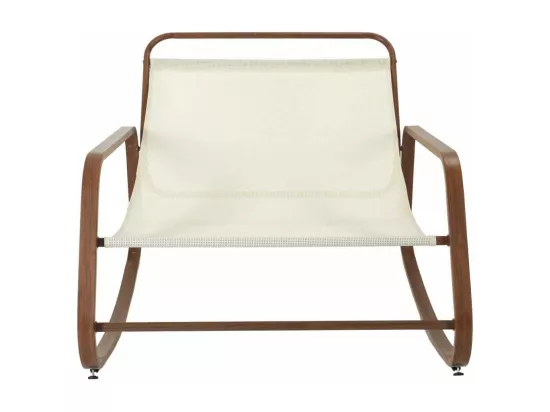 Fauteuil A Bascule Miami Imitation Bois