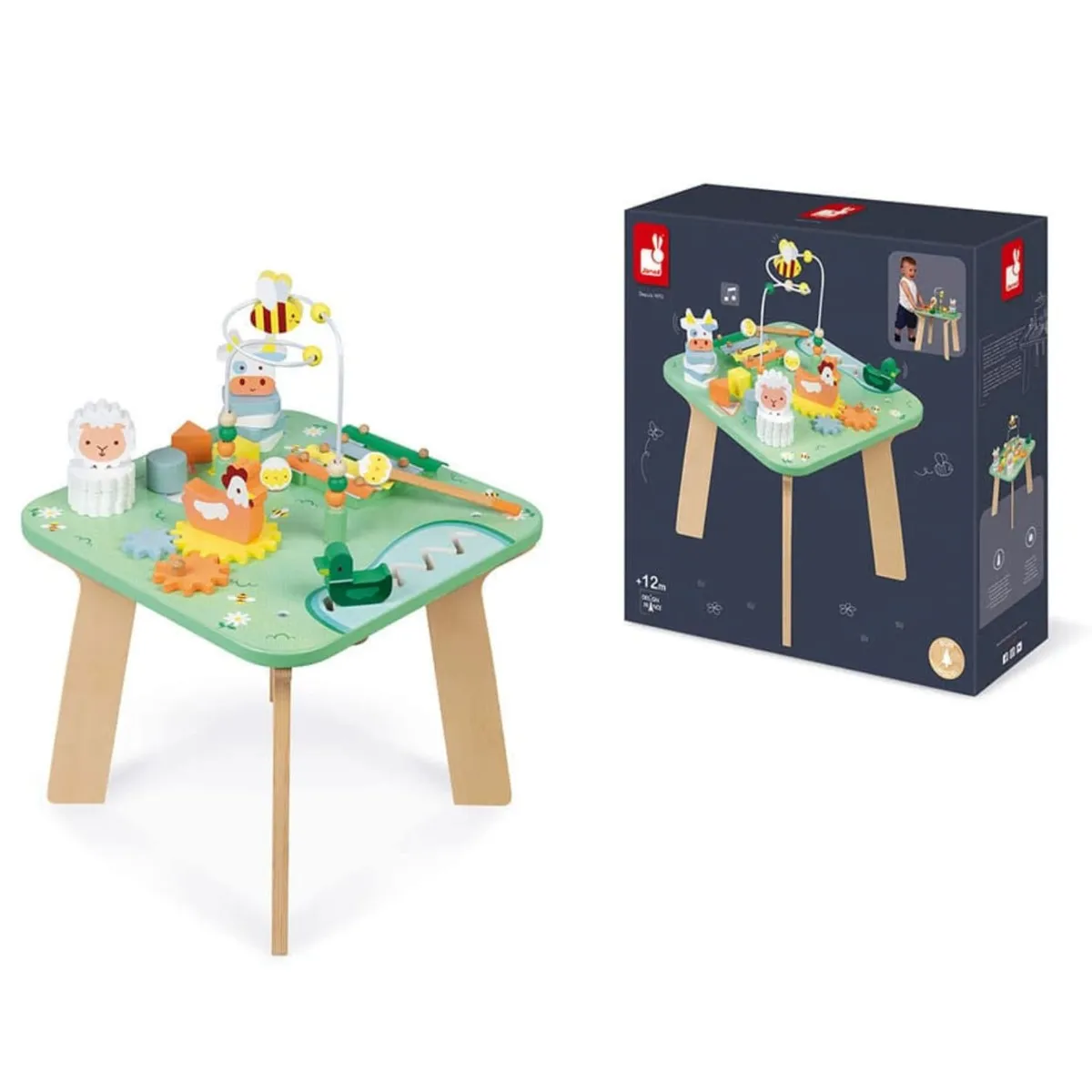 Janod Table d'Activités en Bois -  Jolie Prairie