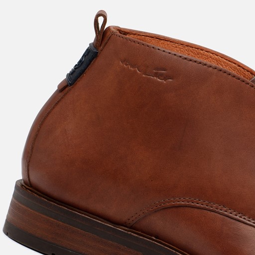 Van Lier Boston Veterschoenen cognac Leer