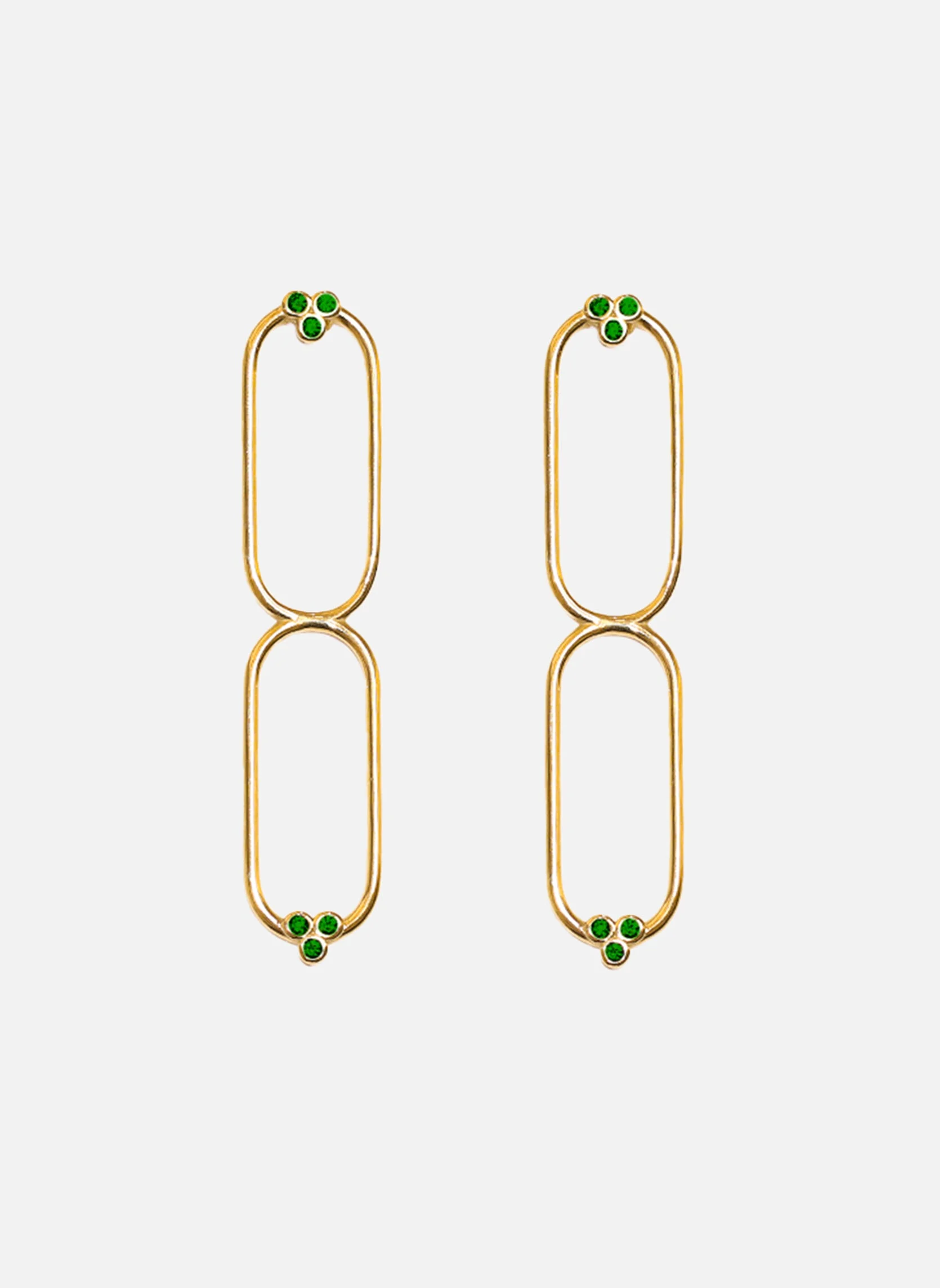 MENETIOS - Boucles d'oreilles pendantes menetios | Vert