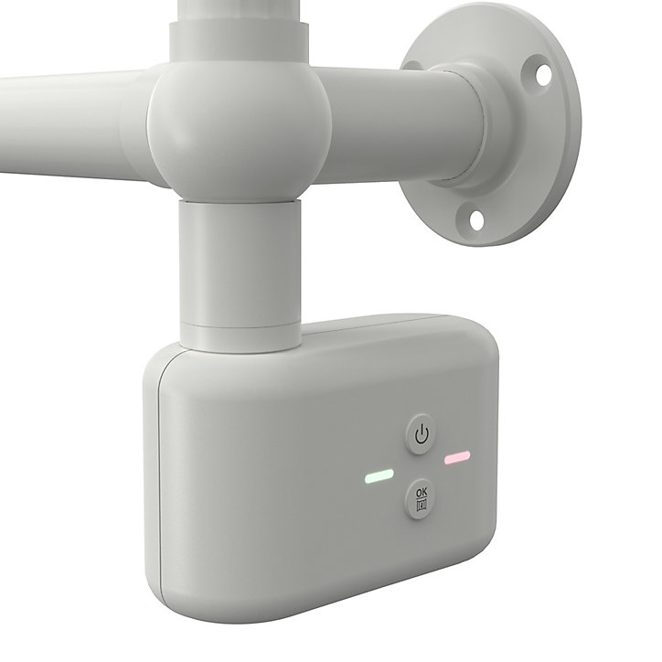 Sèche-serviettes électrique à inertie fluide GoodHome Hyana blanc 500W