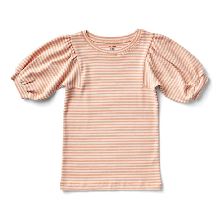 Soor Ploom T-Shirt Rayé Balloon | Orange