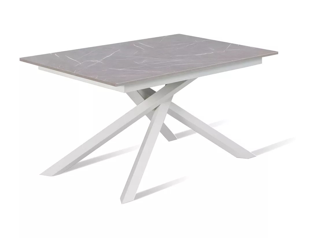 Pulse Table extensible (140/190 x 90 cm) en Mélamine Blanc