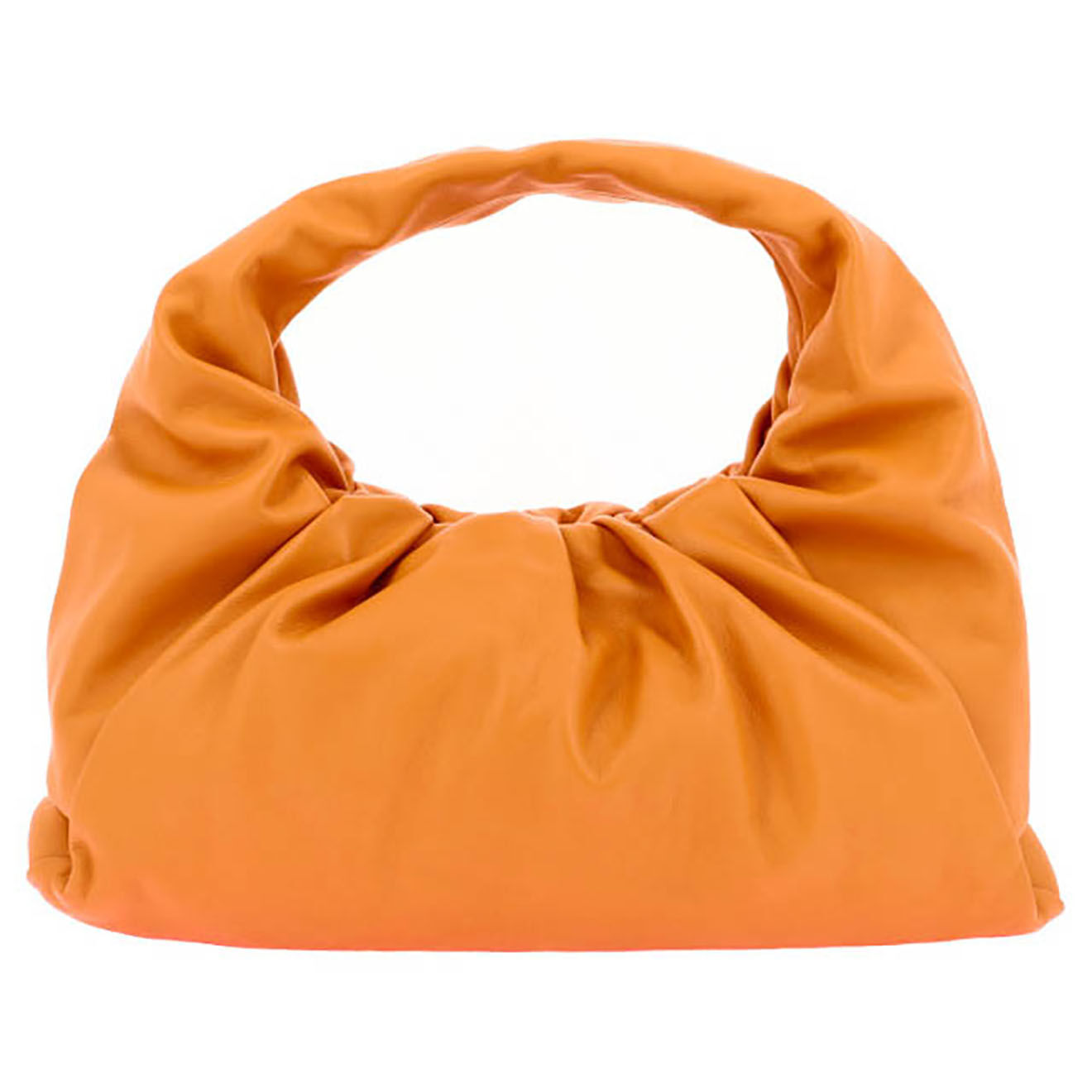 Bottega Veneta Sac porté épaule Shoulder Pouch en Cuir orange - Neuf sans étiquette - L.37 cm