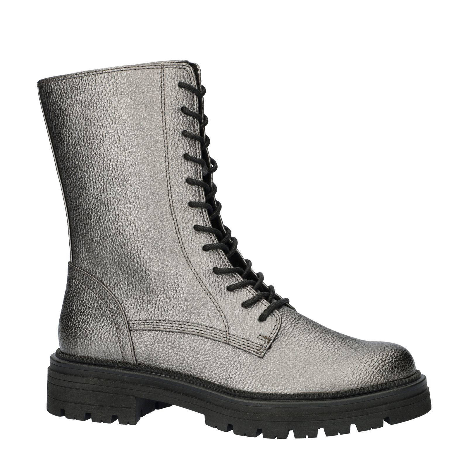 Marco Tozzi veterboots zilver